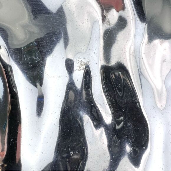 BEATRIZ BALL Oyster Bowl Ocean Platter 15” Aluminum With Two Spoons - Picture 10 of 16